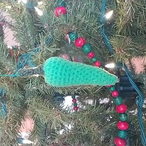 Crochet Green Chile Pepper Ornament